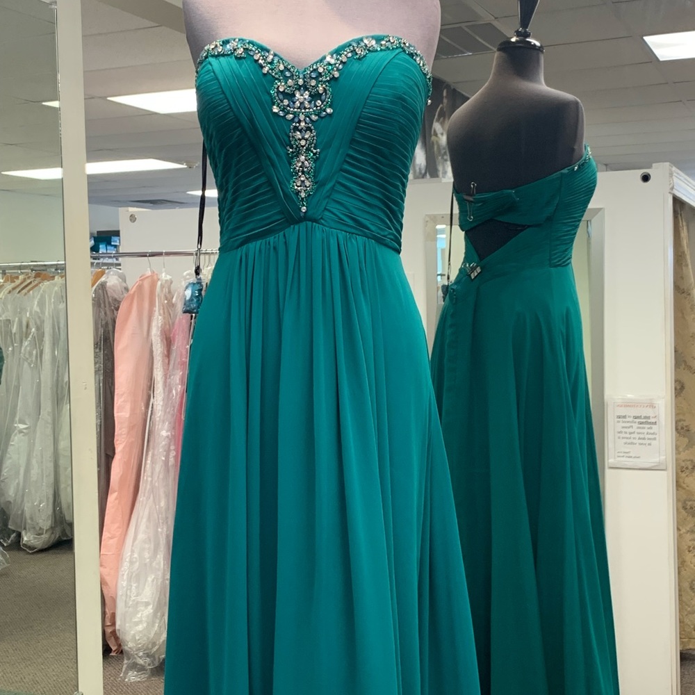 Emerald green dress